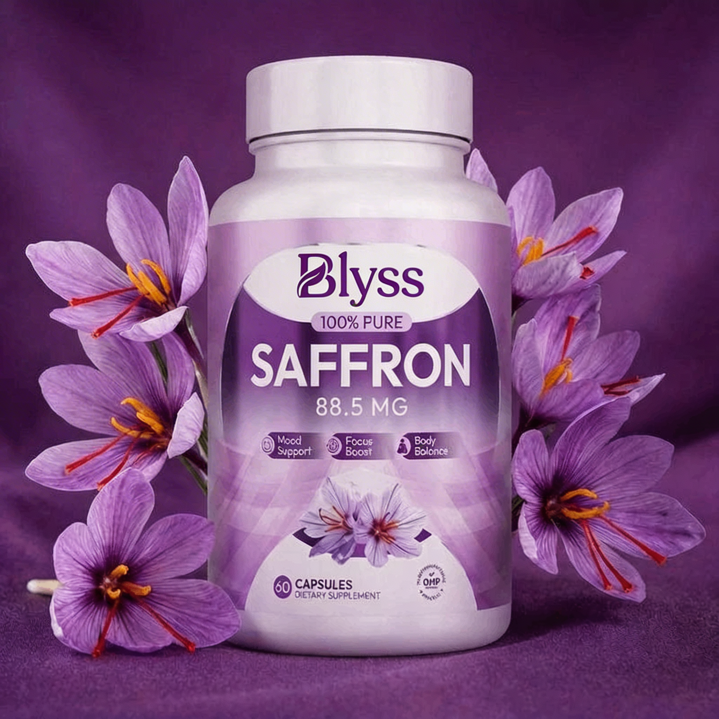 Blyss Saffron Extract for Stress, Mood & Focus